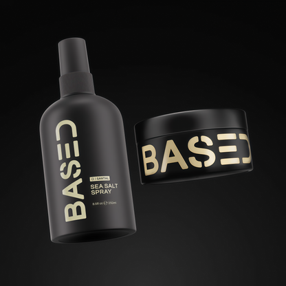 BASED Texture & Hold Duo – Sea Salt Spray & Hair Clay