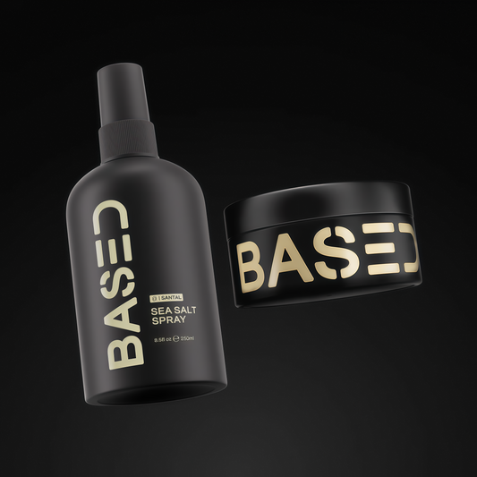 BASED Texture & Hold Duo – Sea Salt Spray & Hair Clay