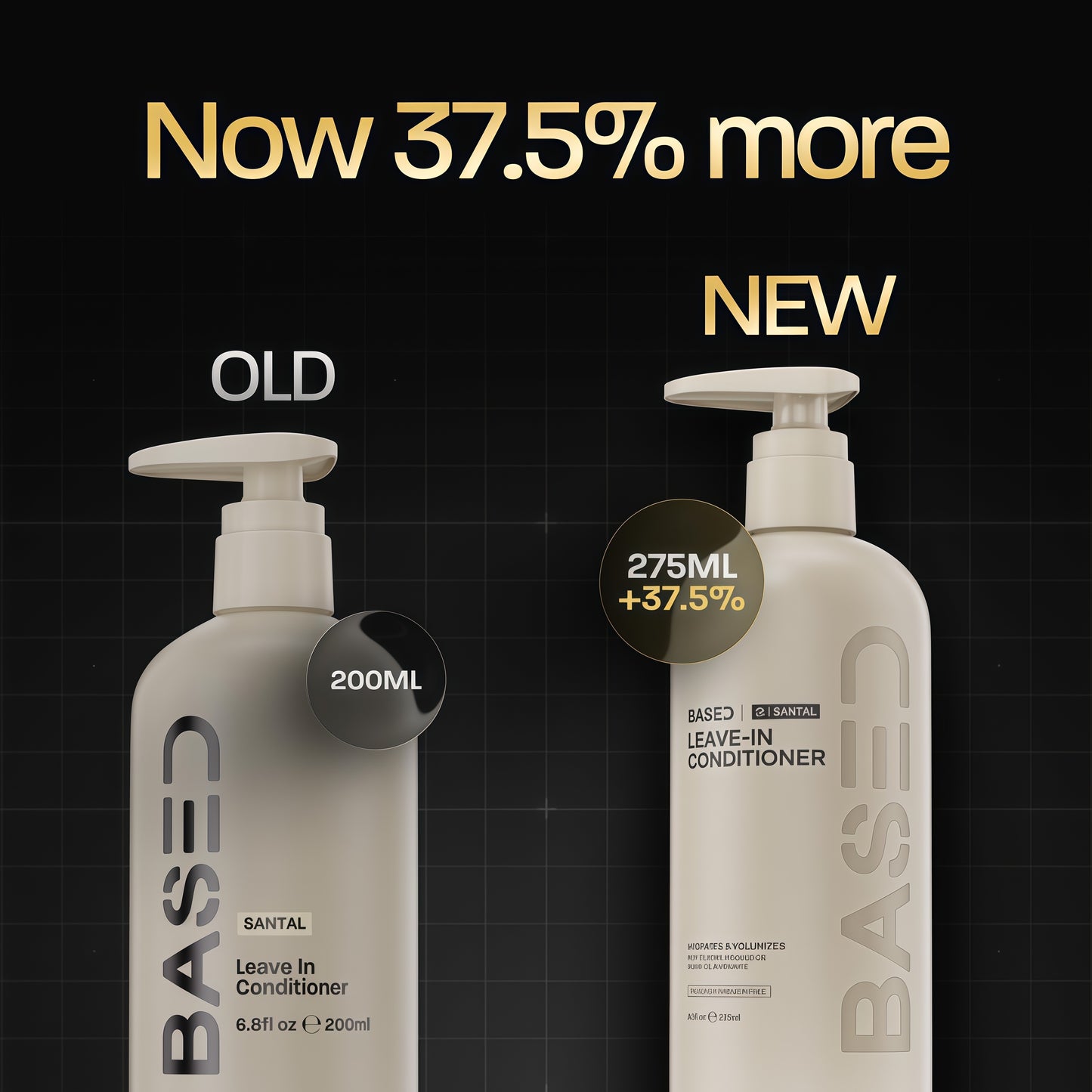 BASED Leave-In Conditioner, Instant Frizz Control, Hydrates & Nourishes Hair, Premium Leave-In Conditioner for Men, Healthier-Looking Frizz-Free Hair in Minutes (9.3 Fl Oz Pack of 1)